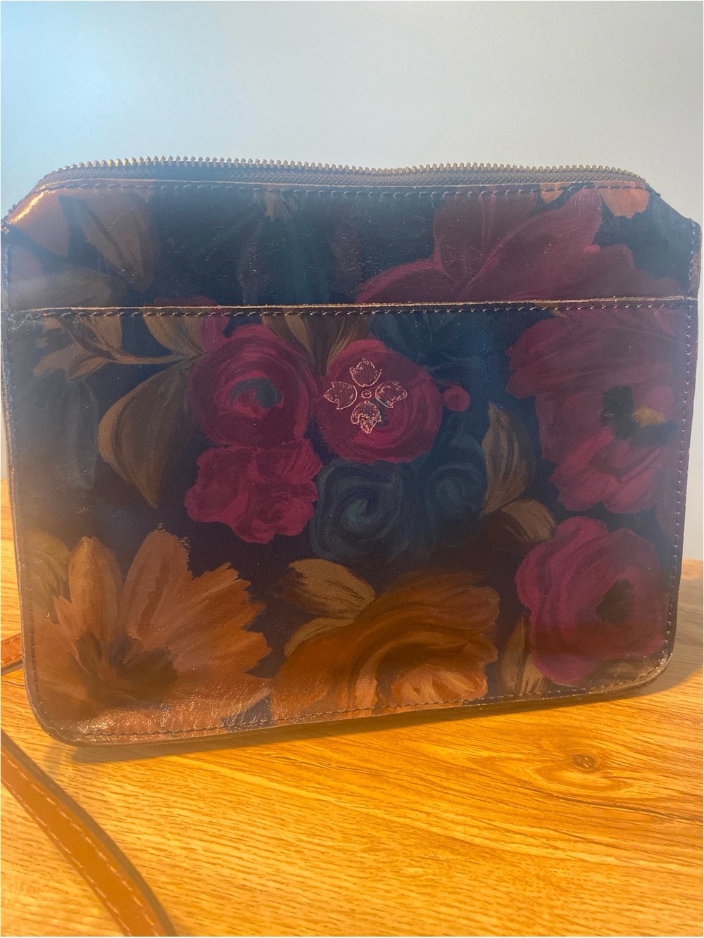 Patricia Nash Floral Leather Crossbody Bag